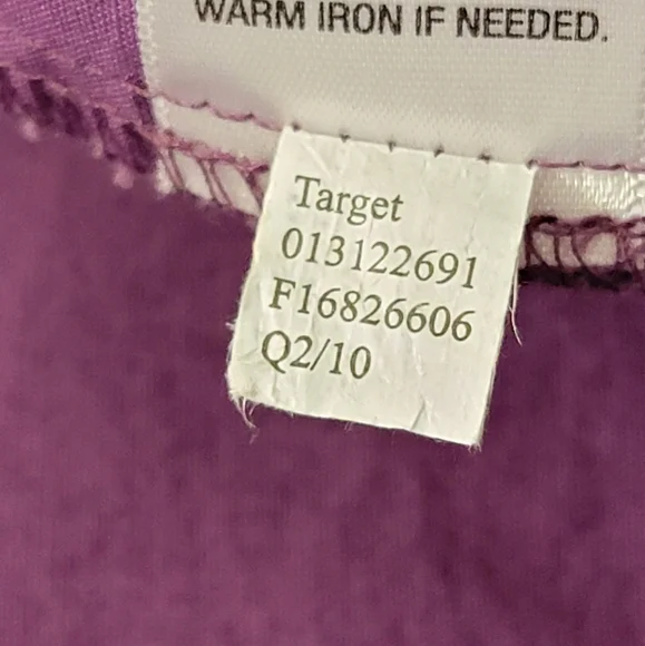 Merona button closure cap sleeve purple shirt dress size medium - Picture 12 of 12